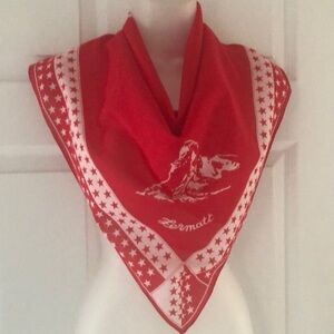 VTG Zermatt Chic Bandana Switzerland Cotton. Postcard